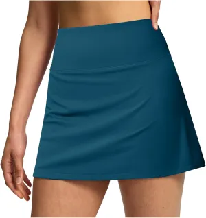 Tennis Skirts for Women with Shorts Stretchy Lightweight Solid Color Summer Beach Sports Lightweight Loose Cotton Shorts