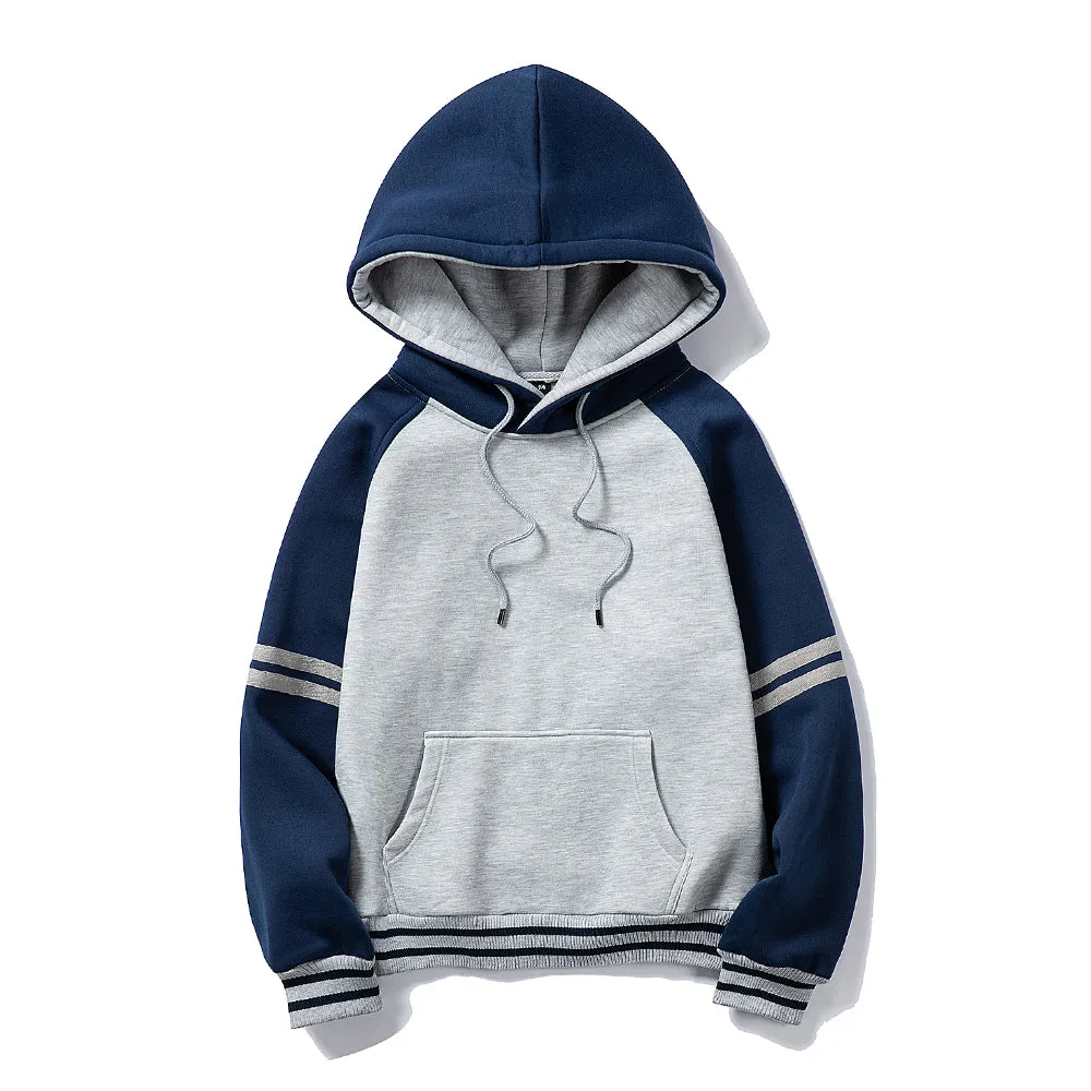 West Louis Thick Pure Color Velvet Fabrics Hoodie
