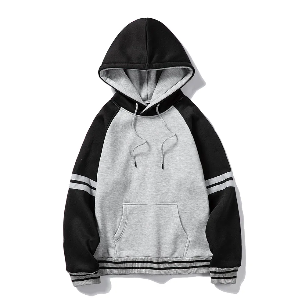 West Louis Thick Pure Color Velvet Fabrics Hoodie