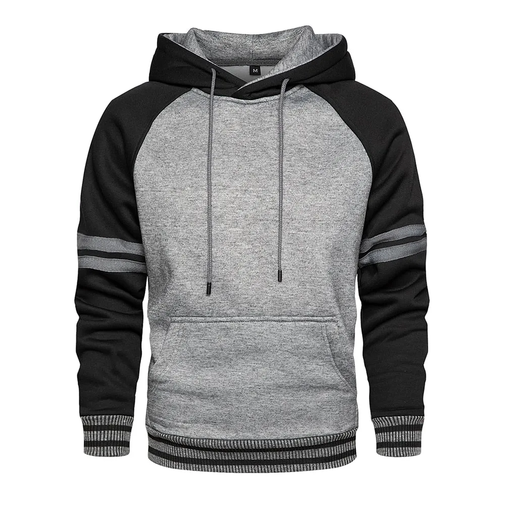 West Louis Thick Pure Color Velvet Fabrics Hoodie